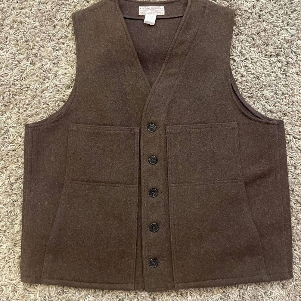 Filson mackinaw Men's Brown Wool Vest